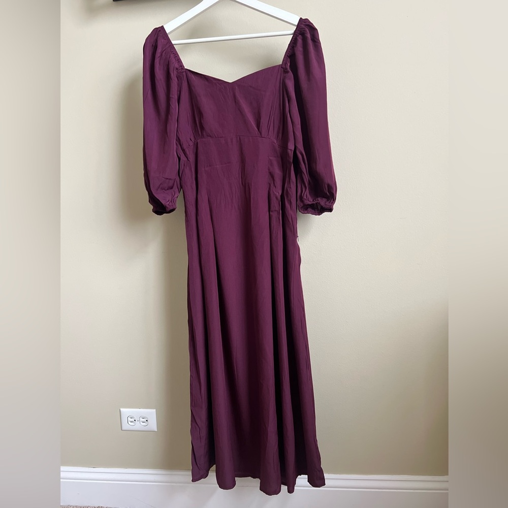 Silk Midi Dress, small size